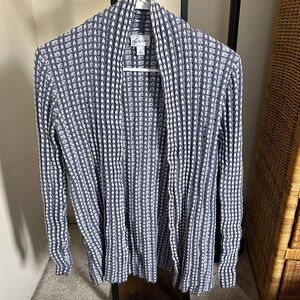 Kim Rogers Navy and Cream Knit Cardigan